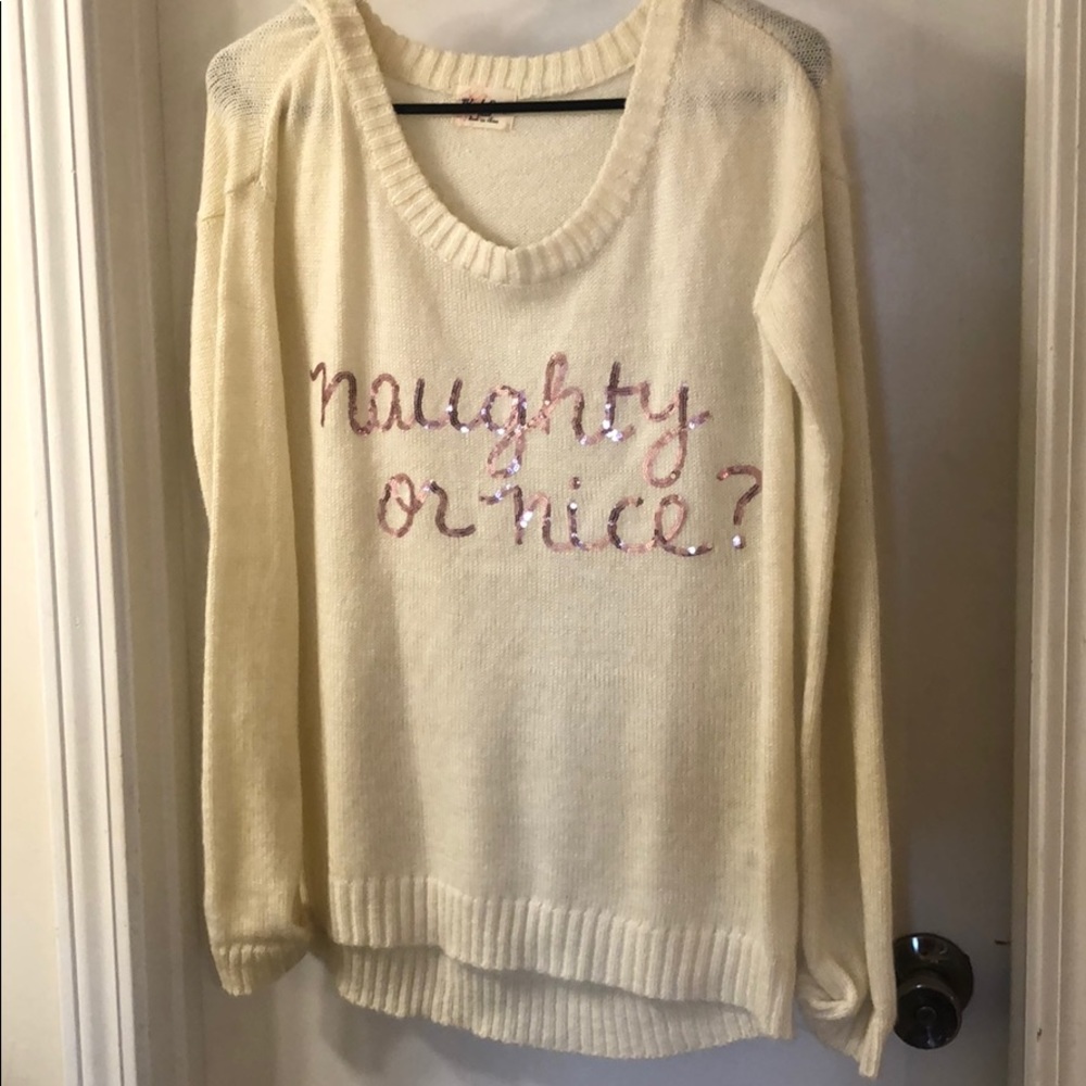 Naughty or nice sweater